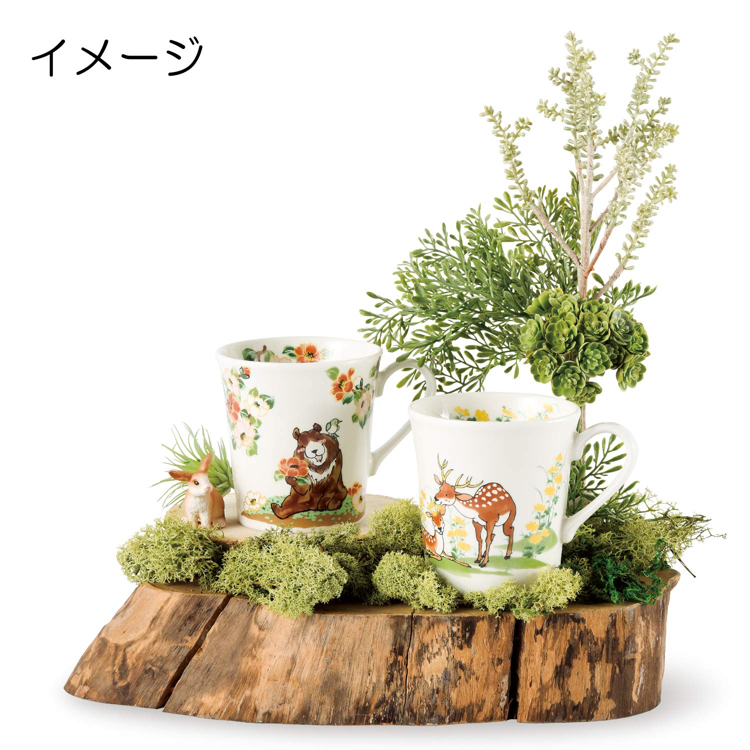 Amazon.co.jp: Bloom 16588 Minwa Hayashi Hinata no Mori Mug